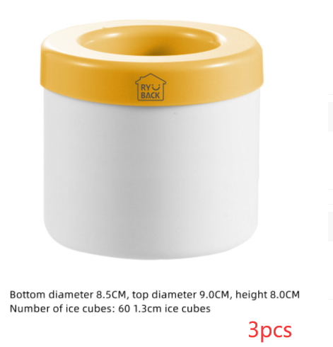 Portable 2 In 1 Ice Bucket Mold With Lid Space Saving Cube Maker Tools For Kitchen Party Barware